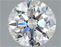 Natural Diamond 2.09 Carats, Round with Excellent Cut, E Color, VVS1 Clarity and Certified by GIA
