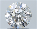 Natural Diamond 1.01 Carats, Round with Very Good Cut, H Color, VVS2 Clarity and Certified by GIA
