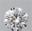 Natural Diamond 0.70 Carats, Round with Excellent Cut, E Color, VS2 Clarity and Certified by GIA
