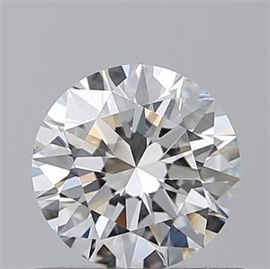 Picture of Natural Diamond 0.70 Carats, Round with Excellent Cut, E Color, VS2 Clarity and Certified by GIA