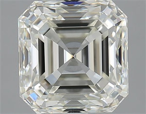 Foto Diamante Natural 3.01 quilates, Asscher , Color I, claridad VVS2 y certificado IGI de