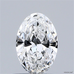 Picture of Natural Diamond 0.53 Carats, Oval with  Cut, F Color, VVS2 Clarity and Certified by GIA