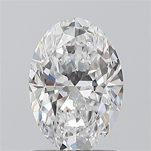 Picture of Natural Diamond 1.00 Carats, Oval with  Cut, D Color, VVS1 Clarity and Certified by GIA