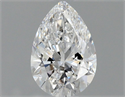 Natural Diamond 0.50 Carats, Pear with  Cut, D Color, IF Clarity and Certified by GIA