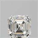Diamante Natural 1.51 quilates, Asscher , Color J, claridad VS2 y certificado GIA