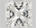 Natural Diamond 0.54 Carats, Princess with  Cut, H Color, VVS1 Clarity and Certified by GIA