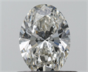 Natural Diamond 0.51 Carats, Oval with  Cut, H Color, VVS2 Clarity and Certified by IGI