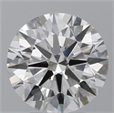 Lab Grown Diamond 2.83 Carats, Round with Excellent Cut, G Color, VVS2 Clarity and Certified by GIA