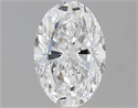 Natural Diamond 1.40 Carats, Oval with  Cut, D Color, VVS2 Clarity and Certified by GIA