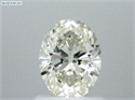 Natural Diamond 1.05 Carats, Oval with  Cut, K Color, VVS2 Clarity and Certified by GIA