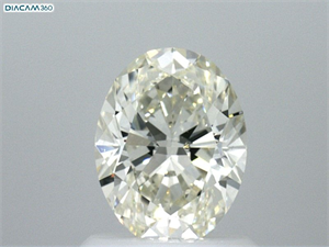 Picture of Natural Diamond 1.05 Carats, Oval with  Cut, K Color, VVS2 Clarity and Certified by GIA
