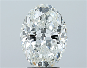 Picture of Natural Diamond 2.50 Carats, Oval with  Cut, H Color, SI2 Clarity and Certified by GIA