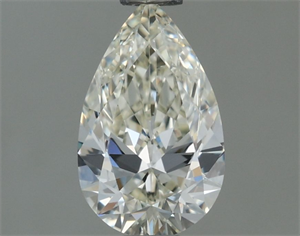 Picture of Natural Diamond 0.52 Carats, Pear with  Cut, I Color, VVS2 Clarity and Certified by IGI