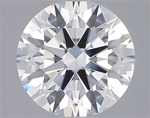 Picture of Lab Grown Diamond 3.02 Carats, Round with Ideal Cut, D Color, VVS1 Clarity and Certified by IGI
