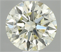 Natural Diamond 0.40 Carats, Round with Excellent Cut, N Color, VVS1 Clarity and Certified by IGI