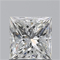 Natural Diamond 1.20 Carats, Princess with  Cut, G Color, VVS1 Clarity and Certified by GIA