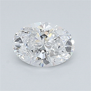 Foto Diamante Natural 0.52 quilates, Ovalado , Color D, claridad SI1 y certificado GIA de
