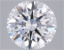 Lab Grown Diamond 2.53 Carats, Round with Ideal Cut, E Color, VVS1 Clarity and Certified by IGI