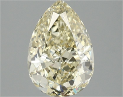Picture of Lab Grown Diamond 2.07 Carats, Pear with  Cut, Fancy Intense Yellow Color, VS1 Clarity and Certified by IGI