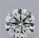 Natural Diamond 0.70 Carats, Round with Excellent Cut, H Color, SI1 Clarity and Certified by GIA