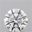 Lab Grown Diamond 1.41 Carats, Round with Ideal Cut, D Color, VVS2 Clarity and Certified by IGI