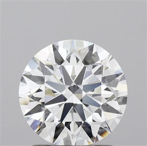 Picture of Lab Grown Diamond 1.41 Carats, Round with Ideal Cut, D Color, VVS2 Clarity and Certified by IGI