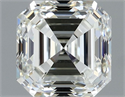 Natural Diamond 1.00 Carats, Asscher with  Cut, J Color, VVS1 Clarity and Certified by IGI
