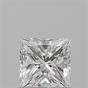 Picture of Natural Diamond 0.70 Carats, Princess with  Cut, E Color, VS1 Clarity and Certified by GIA