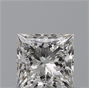 Natural Diamond 0.51 Carats, Princess with  Cut, G Color, VS2 Clarity and Certified by GIA