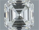 Natural Diamond 1.01 Carats, Asscher with  Cut, H Color, VVS2 Clarity and Certified by IGI