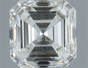 Picture of Natural Diamond 1.01 Carats, Asscher with  Cut, H Color, VVS2 Clarity and Certified by IGI
