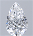 Natural Diamond 0.89 Carats, Pear with  Cut, D Color, VS2 Clarity and Certified by GIA