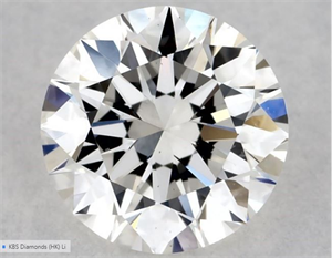 Picture of Natural Diamond 0.51 Carats, Round with Excellent Cut, G Color, VS1 Clarity and Certified by GIA