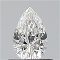 Natural Diamond 0.50 Carats, Pear with  Cut, F Color, VS2 Clarity and Certified by GIA