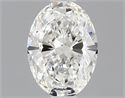 Natural Diamond 0.50 Carats, Oval with  Cut, G Color, SI2 Clarity and Certified by GIA