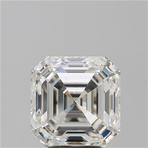 Foto Diamante Natural 4.53 quilates, Asscher , Color I, claridad VS2 y certificado GIA de