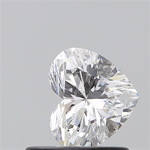 Picture of Natural Diamond 0.60 Carats, Heart with  Cut, D Color, SI2 Clarity and Certified by GIA