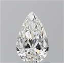 Natural Diamond 0.91 Carats, Pear with  Cut, H Color, VVS1 Clarity and Certified by GIA