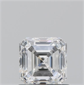 Natural Diamond 0.90 Carats, Asscher with  Cut, F Color, VS1 Clarity and Certified by GIA