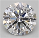 Lab Grown Diamond 3.57 Carats, Round with Excellent Cut, D Color, IF Clarity and Certified by GIA