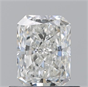 Natural Diamond 0.71 Carats, Radiant with  Cut, H Color, VS1 Clarity and Certified by GIA