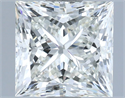 Natural Diamond 2.00 Carats, Princess with  Cut, I Color, VS2 Clarity and Certified by IGI