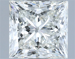 Picture of Natural Diamond 2.00 Carats, Princess with  Cut, I Color, VS2 Clarity and Certified by IGI