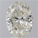 Natural Diamond 3.00 Carats, Oval with  Cut, I Color, SI2 Clarity and Certified by IGI