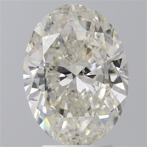 Picture of Natural Diamond 3.00 Carats, Oval with  Cut, I Color, SI2 Clarity and Certified by IGI