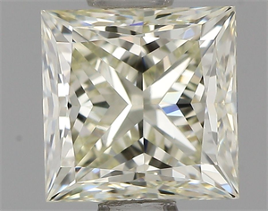 Picture of Natural Diamond 1.01 Carats, Princess with  Cut, K Color, VVS2 Clarity and Certified by IGI
