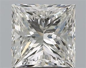 Foto Diamante Natural 1.50 quilates, Princesa , Color H, claridad SI2 y certificado GIA de