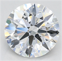 Lab Grown Diamond 3.19 Carats, Round with Excellent Cut, D Color, VVS1 Clarity and Certified by GIA