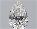 Diamante Natural 0.70 quilates, De pera , Color F, claridad SI1 y certificado GIA