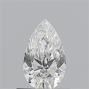 Picture of Natural Diamond 0.53 Carats, Pear with  Cut, E Color, VS1 Clarity and Certified by GIA